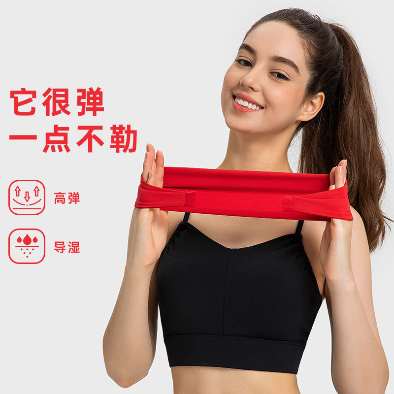 Evrlue new double 6 zero-feel high-elasticity breathable yoga fitness sports headband women's daw035