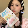 Colorful flower small hairpin, small and exquisite girl side clip, headwear hairpin, bangs clip, forehead broken hair small size