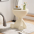 Cream style new arrival popular living room small flat head coffee table creative simple plastic side table ins style bedroom corner table