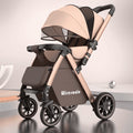 Baby stroller, reclining newborn baby, lightweight, foldable, two-way landscape, kids can sit, handy gadget, foldable, one-hand foldable