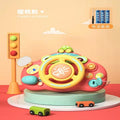 Wholesale children's realistic steering wheel toy - baby simulation car driving console - multifunctional early education educational toy