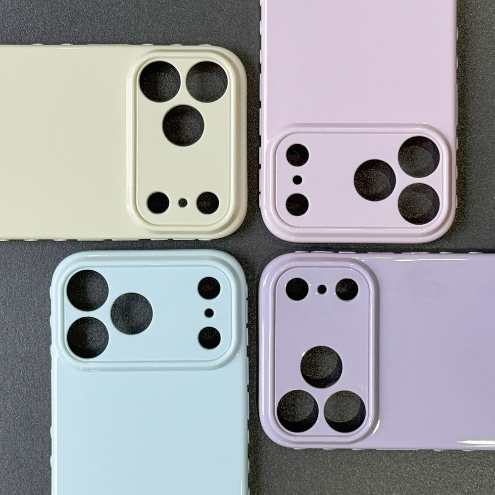 Suitable for iphone17 pure color bubble heart shell mobile phone case apple 16prom side heart shaped tpu mobile phone case