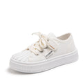Girls' shell toe canvas shoes breathable boys' athletic sneakers  new spring/autumn kids' casual white shoes trendy