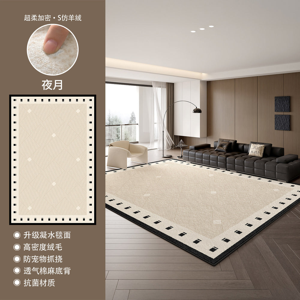 Carpet living room special-shaped modern casual style no-wash and wipeable bedroom high-end sense of asymmetrical floor mat large area full coverage