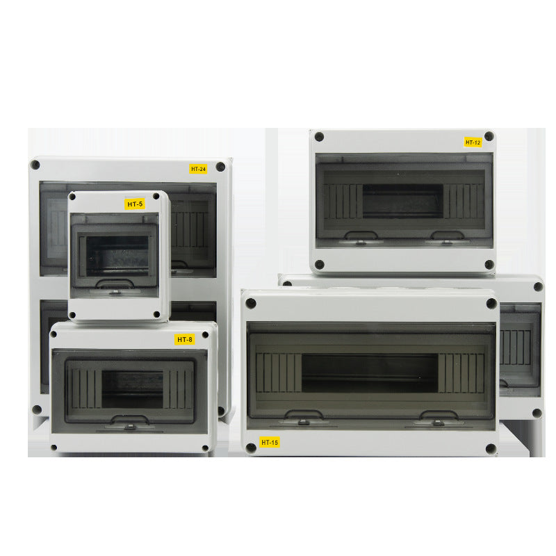 HT-5 circuit 8 circuit waterproof distribution box outdoor switch box strong electric lighting box household junction box charging pile