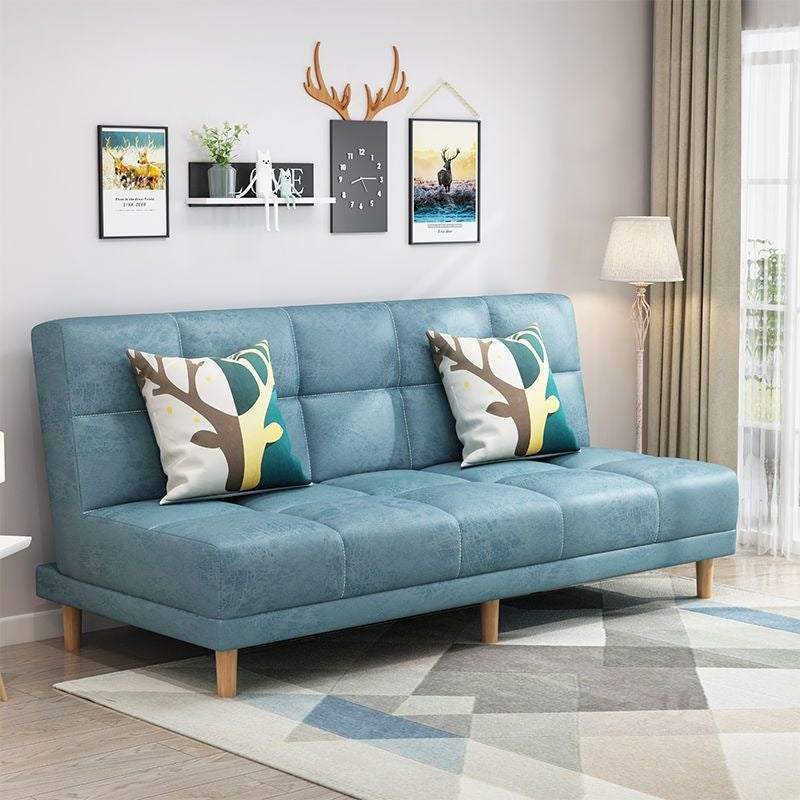 Modern chaise l-shaped sofa bed for small apartments - ready to ship, convertible two-in-one, double folding bed