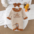 Children's clothing cross-border european and american girls long sleeves stripes jumpsuit baby children's clothing suit