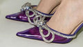 Purple slippers 8.5cm