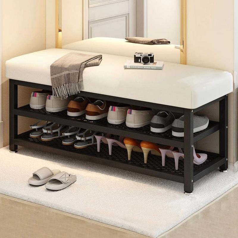 Shoe changing stool for home can sit on shoe cabinet stool all-in-one entrance door iron artaccessible luxuryclassy sense of wearing shoe stool entrance shoe rack