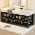 Shoe changing stool for home can sit on shoe cabinet stool all-in-one entrance door iron artaccessible luxuryclassy sense of wearing shoe stool entrance shoe rack
