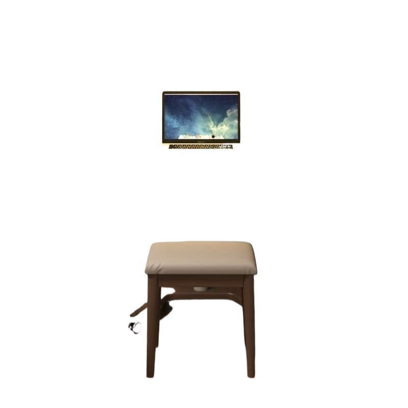Solid wood height-adjustable computer desk, mobile small apartment office desk, home study table, foldable small desk with wheels
