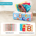 baby's tear-proof tissue box, paper pull-out, radish toy, two-in-one infant early education and soothing toy