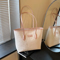 Large capacity korean style shoulder bag for women, 2026 spring new arrival, minimalist fashion handbag, versatile commuter tote bag