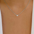Wholesale metal heart necklace - european & american style, minimalist, versatile jewelry for women, unique & chic, fashionable metal peach heart necklace