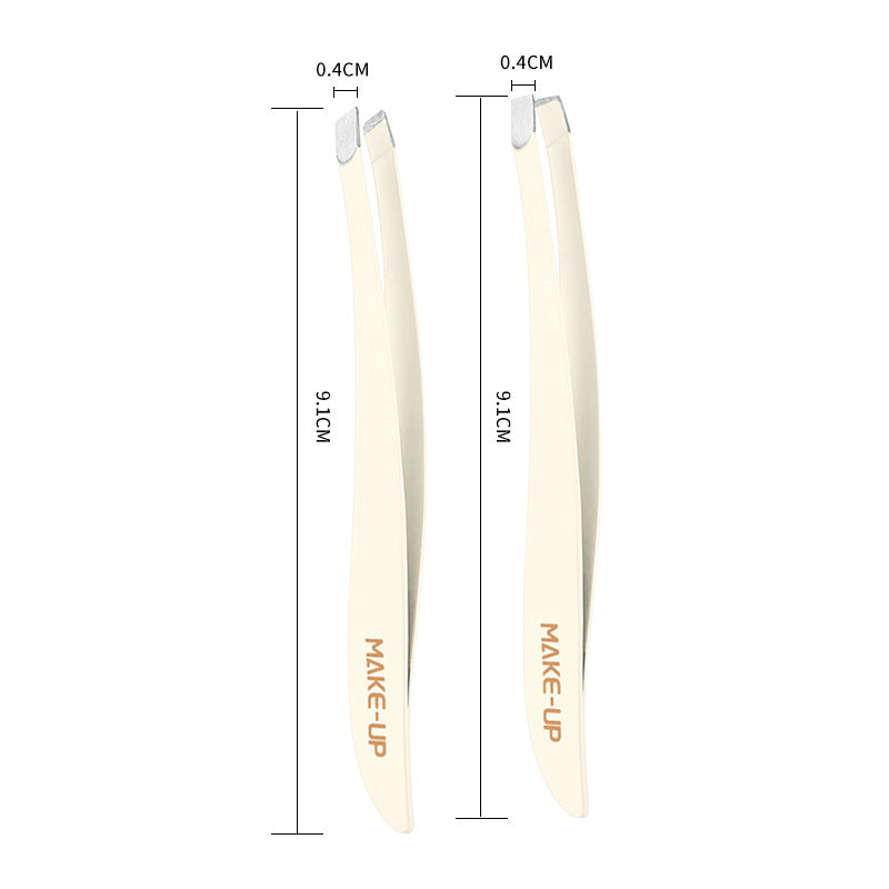 Dazzling fineline modern series stainless steel tweezers - eyebrow, eyelash extension, and beauty tool set with double eyelid stickers
