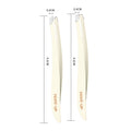 Dazzling fineline modern series stainless steel tweezers - eyebrow, eyelash extension, and beauty tool set with double eyelid stickers