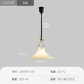 Vintage-style extendable spiral pendant glass chandelier - retro caramel stripe hand-crafted glass pendant light