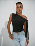 summer new arrivals: european and american fashion street style slim-fit tie-up sleeveless top for women