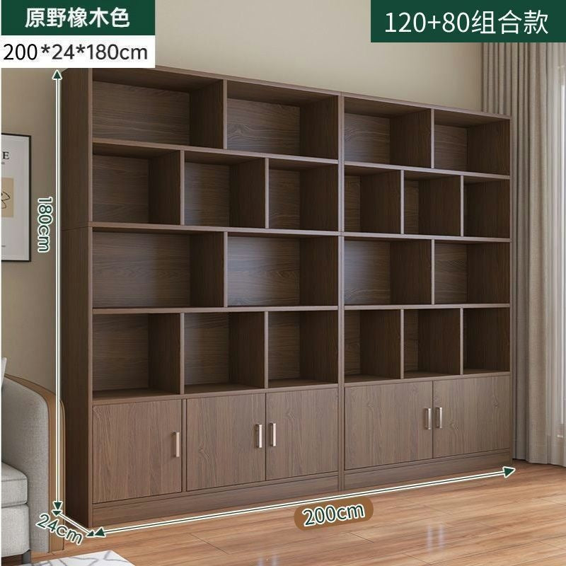 Modern minimalist floor-standing storage rack, wall-mounted certificate cabinet for living room/home use, office file cabinet, simple bookshelf