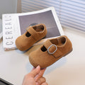 Girls' leather shoes - new autumn  korean style, soft sole flats for kids, fashionable loafers, princess shoes for students