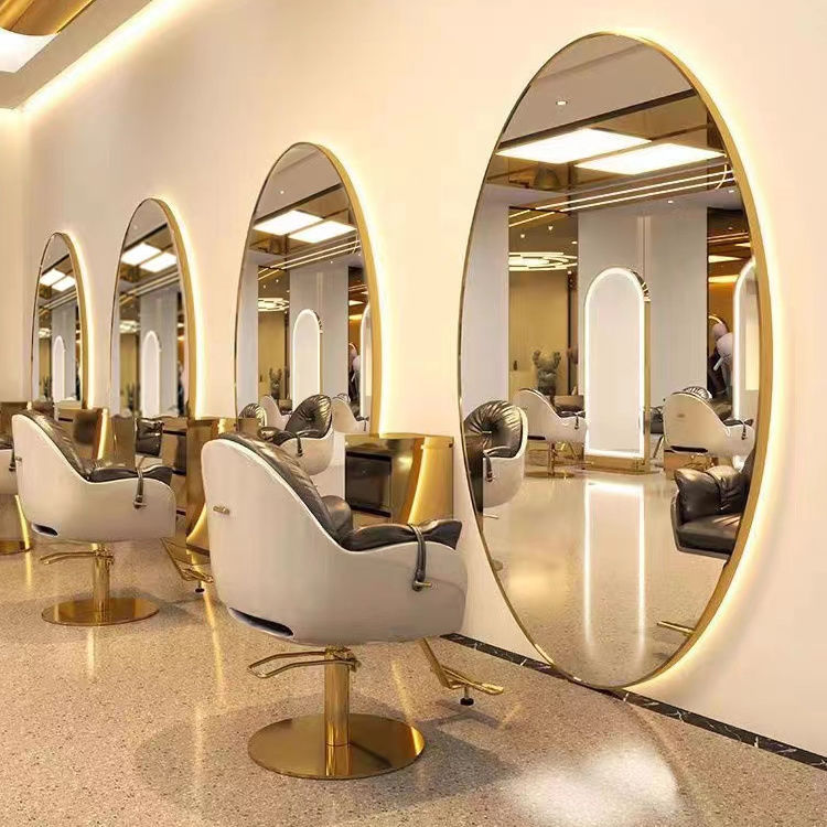 Influencer-approved salon mirror with lights - professional barber mirror for hair cutting, wall-mounted vanity mirror for hair salons