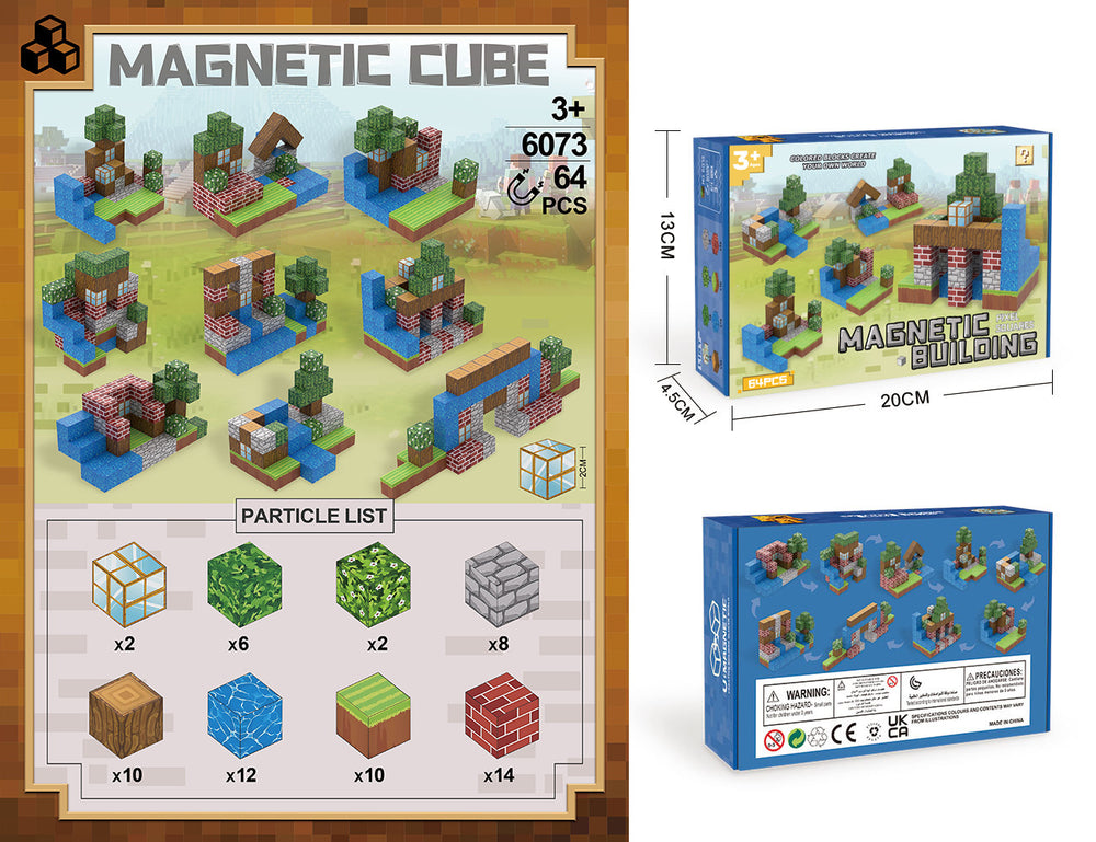 my magnetic world cube magnet magnetic building blocks series children's boy's assembly toy gift