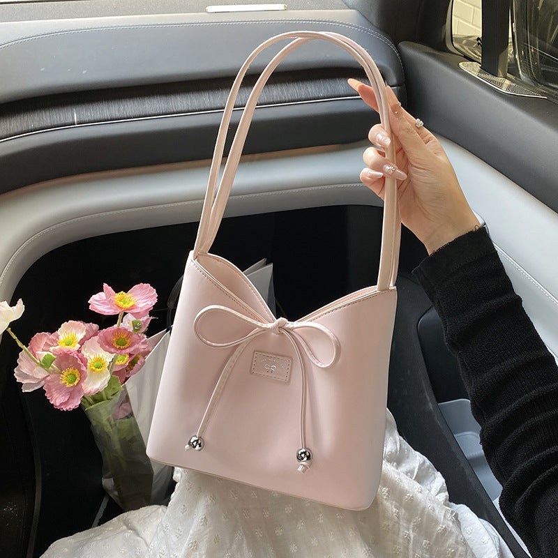 Cross-border 2025 new trendy summer shoulder bag women's bag foreign style simple bag fashion casual bag messenger bag bucket bag