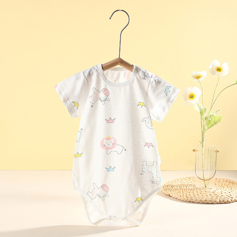 Baby short-sleeved romper, summer romper, triangle romper, newborn summer pajamas, baby onesie