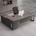 President's office desk, executive desk, minimalist modern office furniture, office general manager desk and chair set, executive desk