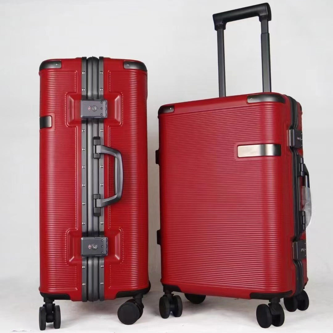 Luggage 20-inch business boarding travel 24-inch large-capacity pc scratch-resistant and wear-resistant universal wheel aluminum frame trolley case