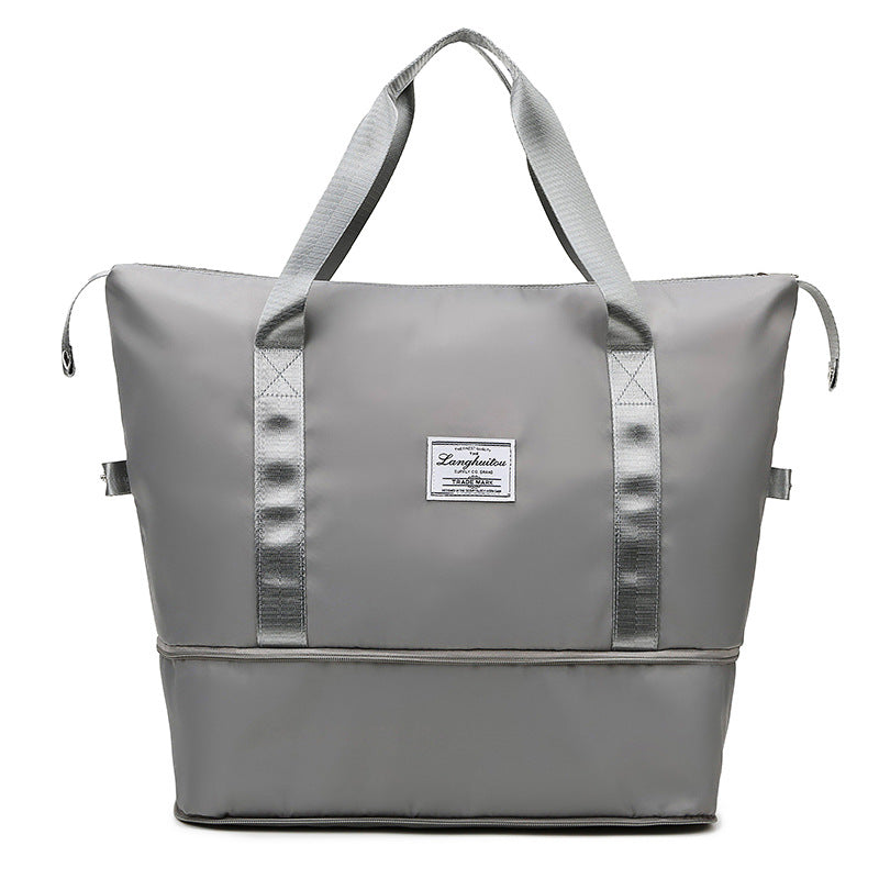 Expandable travel bag wholesale portable wet and dry separation fitness bag swimming yoga luggage bag messenger bag travel bag