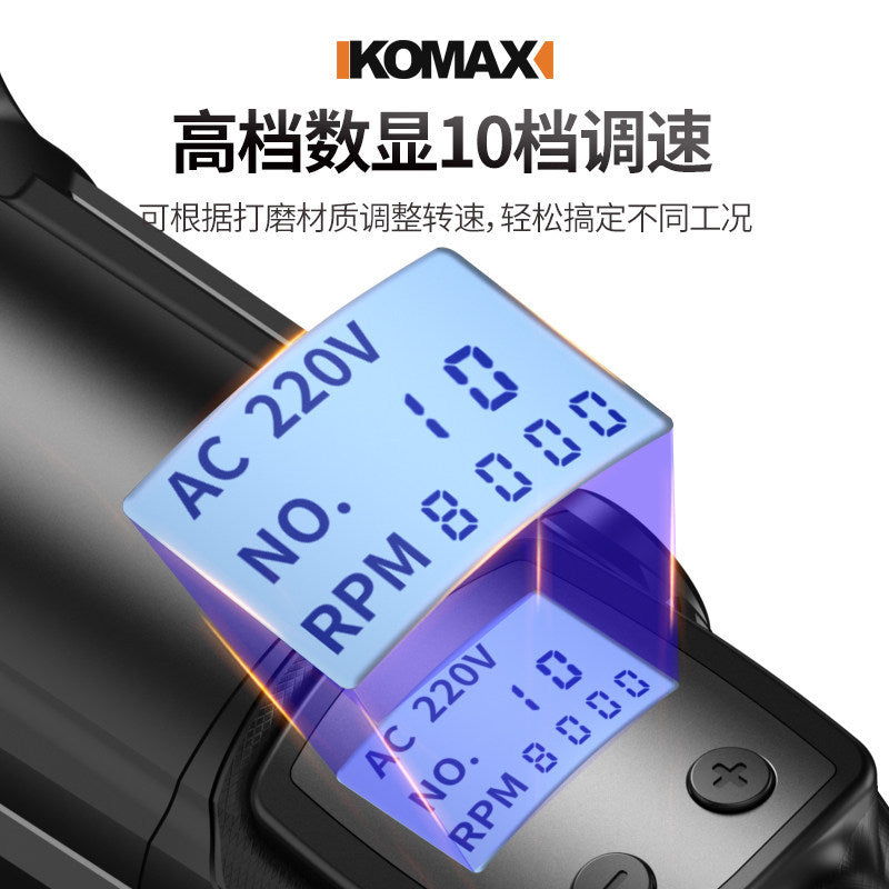 Industrial-grade electric rust remover, handheld rust removal and grinding machine, steel bar, steel plate, color steel tile renovation rust removal tool