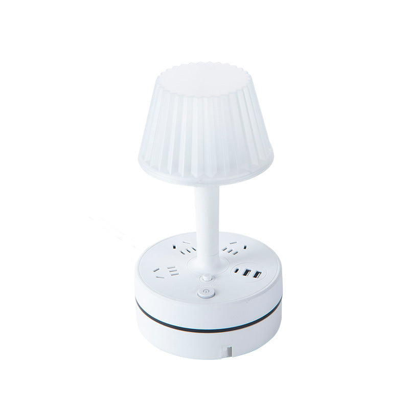 Retractable storage desk lamp socket Long cable Multifunctional eye protection Student home with USB night light wiring board Plug-in board