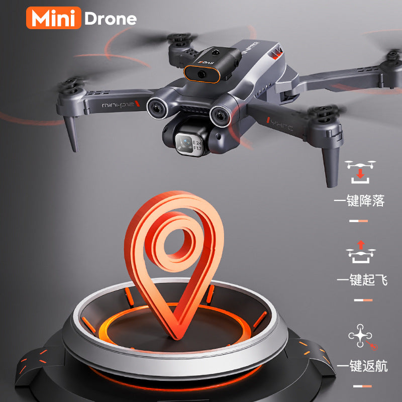hot seller p12 drone quadcopter hd aerial photography obstacle avoidance optical flow foldable remote control aircraft toy