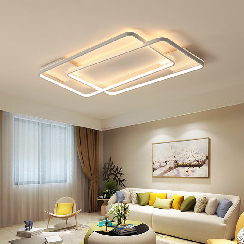 Tmall Lighting Modern Simple Atmosphere Whole House Lighting Combination Package Cream Wind Tmall Genie Smart Living Room Light