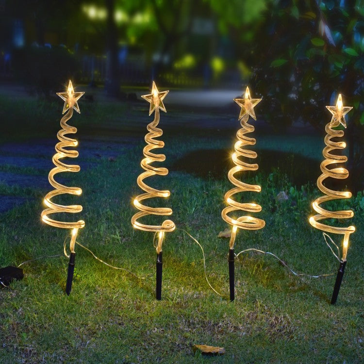 Cross-border solar Christmas floor plugging lights one to four festive garden decoration plugging lights gypsy atmosphere lighting