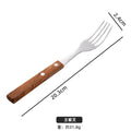 Factory direct sales scandinavianins style 304 stainless steel huanghuali wooden handle knife, fork, spoon, tea spoon, western food tableware suit