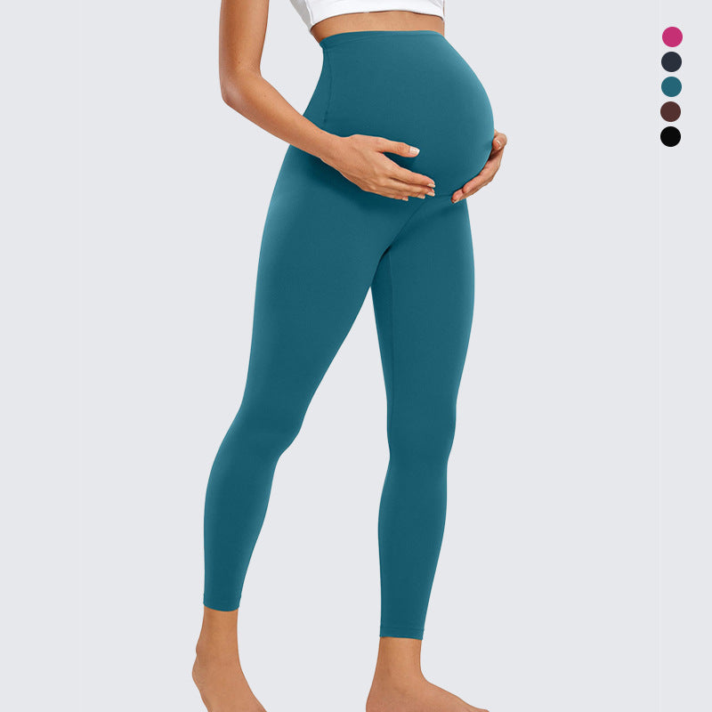 fashionhigh waist hip lifting fitness pants women's high elastic belly support tight maternity yoga pants outdoor sports pants