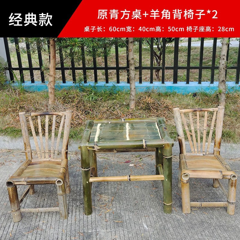 Bamboo chair, bamboo table, bamboo stool, back chair, handmade for homekids small bamboo stool, woven jiangxi rural old-fashioned bamboo chair and stool