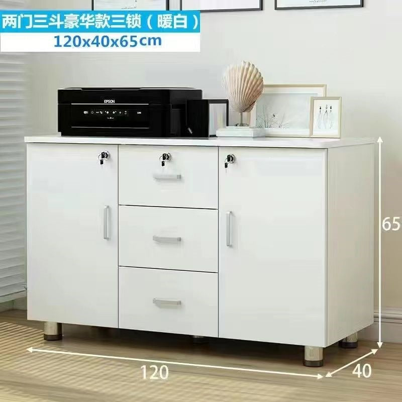 Office file cabinet with lock, storage cabinet, drawer storage cabinet, low cabinet, movable storage cabinet, balcony storage cabinet