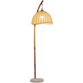 Floor lamp retro wabi-sabi chinese style chinoiserie zen b&b bamboo art living room tea room study reading bedside lamp