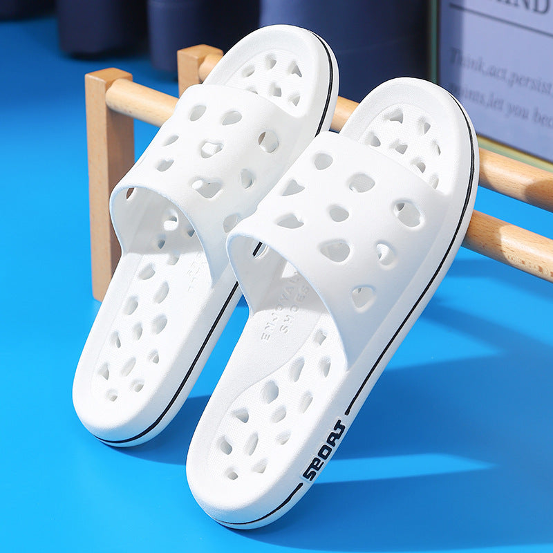 Waterproof slippers new arrival indoor home bathroom bathing silent non-slip men's and women's slippers men's home hotel wholesale