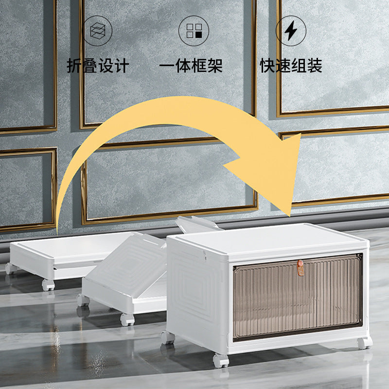 Installation-free shoe box, dustproof, foldable simple shoe cabinet, multi-layer household solid color shoe rack, preferred PP plastic storage box