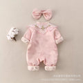 Infant and toddler spring autumn clothes chinese style fashionlong sleeves jumpsuit baby girl crawling suit jumpsuit infant clothing
