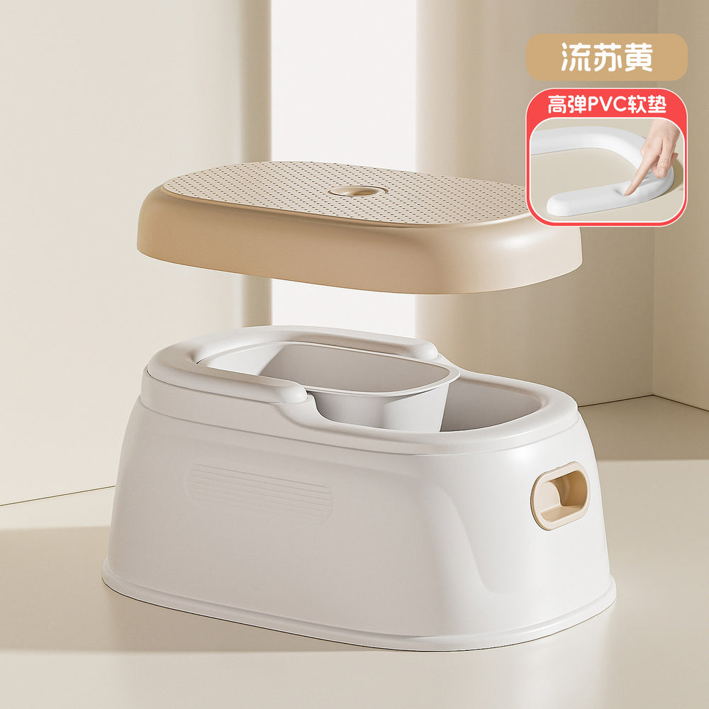 Kids' potty training seat - baby & toddler toilet trainer - gentle cleansing for little girls & boys - sit-down design, no squatting required