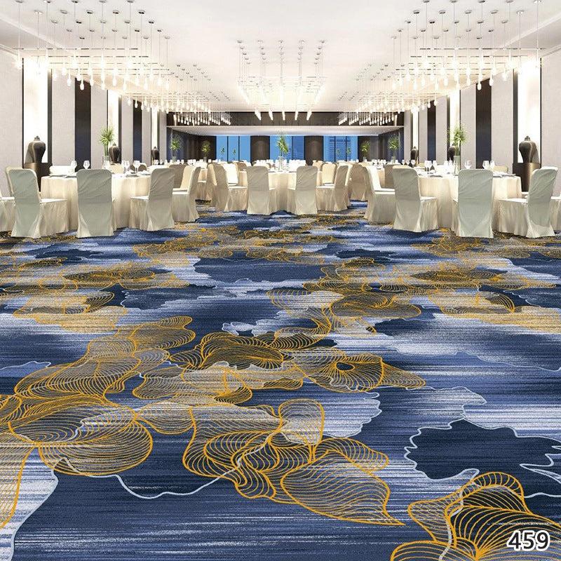 Restaurant carpet chinoiserie style large area banquet hall private room hotel aisle flame retardant cerpet commercial full floor