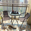 Rattan backrest chair for home chair plastic stool thickened backrest casual chair dormitory for home dining chair mahjong chair