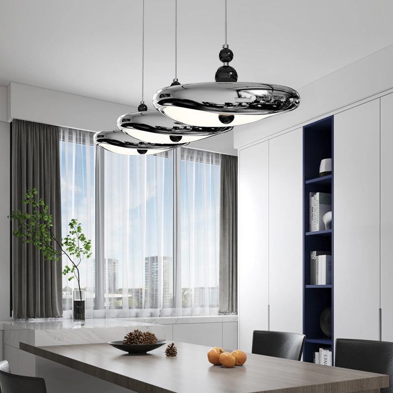 Full Spectrum Restaurant Chandelier Dining Room Bar Eye Protection Medieval French Cream Wind Flying Saucer Light Dining Table Light Zhongshan Lighting