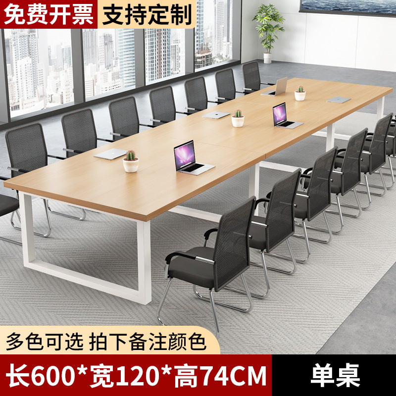 Conference table workstation office negotiation table bench desk office chair combination modern rectangular table business