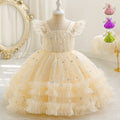 Children's birthday mesh skirt vest first birthday kids princess dress children's clothing baby wholesale dress dress summer style flower girl